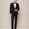 Black Roma Tailored Fit Two-Piece Tuxedo (5) Black Roma Tailored Fit Two-Piece Tuxedo 黑色 Roma 修身剪裁兩件套禮服
