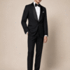Black Roma Tailored Fit Two-Piece Tuxedo Shawl Lapel (3) Black Roma Tailored Fit Two-Piece Tuxedo Shawl Lapel 黑色 Roma 修身剪裁兩件套圓領禮服