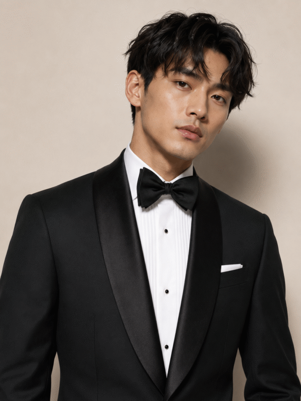 Black Roma Tailored Fit Two-Piece Tuxedo Shawl Lapel (5) Black Roma Tailored Fit Two-Piece Tuxedo Shawl Lapel 黑色 Roma 修身剪裁兩件套圓領禮服
