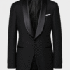 Black Roma Tailored Fit Two-Piece Tuxedo Shawl Lapel (6) Black Roma Tailored Fit Two-Piece Tuxedo Shawl Lapel 黑色 Roma 修身剪裁兩件套圓領禮服