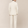 Cream Tailored Fit Milano Shawl Lapel Tuxedo (5) Cream Tailored Fit Milano Shawl Lapel Tuxedo 奶白色 Roma 修身剪裁兩件套圓領禮服