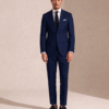 Dark Blue Plain Perennial Tailored Fit Milano 2 Piece Suit (1) Dark Blue Plain Perennial Tailored Fit Milano 2 Piece Suit 深藍素色 Perennial Milano 修身剪裁兩件套西裝