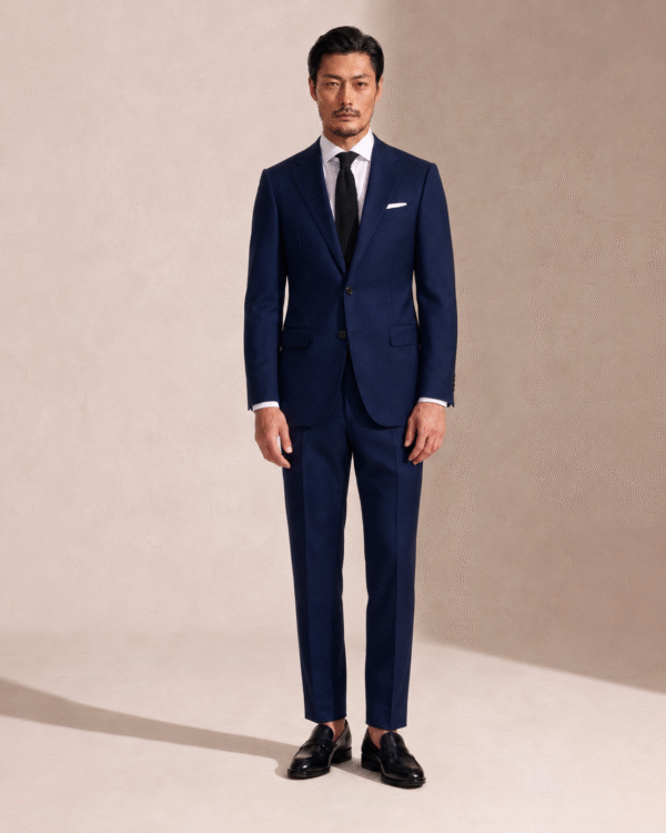 Dark Blue Plain Perennial Tailored Fit Milano 2 Piece Suit (1) Dark Blue Plain Perennial Tailored Fit Milano 2 Piece Suit 深藍素色 Perennial Milano 修身剪裁兩件套西裝