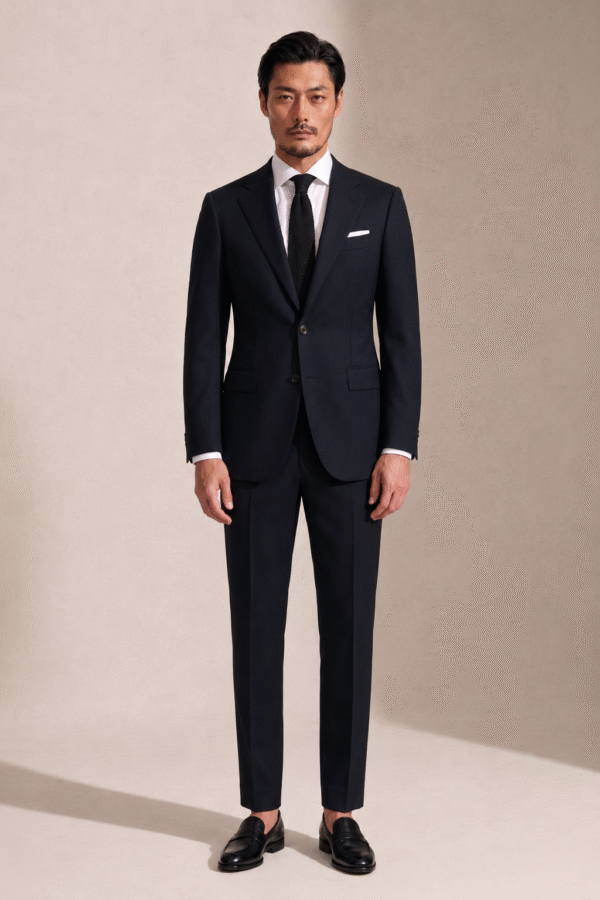 Dark Blue Plain Perennial Tailored Fit Milano 2 Piece Suit (1) Dark Blue Plain Perennial Tailored Fit Milano 2 Piece Suit 深藍素色 Perennial Milano 修身剪裁兩件套西裝