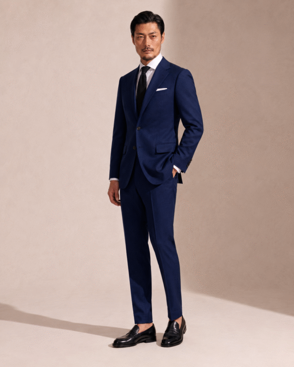 Dark Blue Plain Perennial Tailored Fit Milano 2 Piece Suit (2) Dark Blue Plain Perennial Tailored Fit Milano 2 Piece Suit 深藍素色 Perennial Milano 修身剪裁兩件套西裝