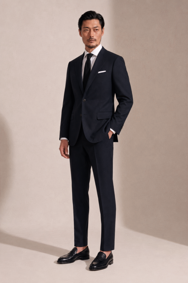 Dark Blue Plain Perennial Tailored Fit Milano 2 Piece Suit (2) Dark Blue Plain Perennial Tailored Fit Milano 2 Piece Suit 深藍素色 Perennial Milano 修身剪裁兩件套西裝