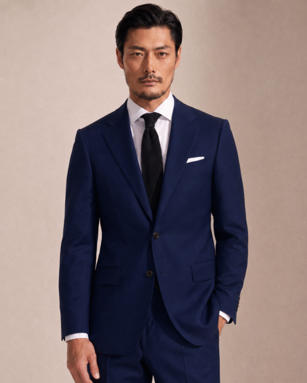 Dark Blue Plain Perennial Tailored Fit Milano 2 Piece Suit (5) Dark Blue Plain Perennial Tailored Fit Milano 2 Piece Suit 深藍素色 Perennial Milano 修身剪裁兩件套西裝