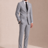 LIGHT GREY,PLAIN, Perennial Tailored Fit Milano 2 Piece (2) Light Grey Plain Perennial Tailored Fit Milano 2 Piece Suit 淺灰素色 Perennial Milano 修身剪裁兩件套西裝