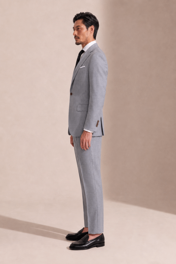 LIGHT GREY,PLAIN, Perennial Tailored Fit Milano 2 Piece (3) Light Grey Plain Perennial Tailored Fit Milano 2 Piece Suit 淺灰素色 Perennial Milano 修身剪裁兩件套西裝