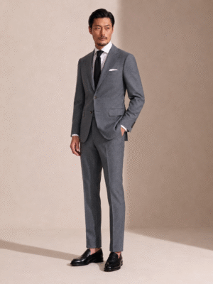 Mid GREY,PLAIN,PLAIN, Perennial Tailored Fit Milano 2 Piece (2) Mid Grey Plain Perennial Tailored Fit Milano 2 Piece Suit 中灰素色 Perennial Milano 修身剪裁兩件套西裝