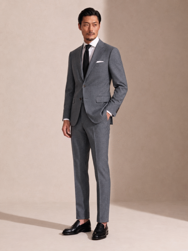 Mid GREY,PLAIN,PLAIN, Perennial Tailored Fit Milano 2 Piece (2) Mid Grey Plain Perennial Tailored Fit Milano 2 Piece Suit 中灰素色 Perennial Milano 修身剪裁兩件套西裝