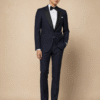 Navy Roma Tailored Fit Two-Piece Tuxedo (3) Navy Roma Tailored Fit Two-Piece Tuxedo 海軍藍 Roma 修身剪裁兩件套禮服