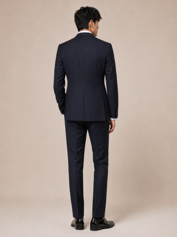 Navy Roma Tailored Fit Two-Piece Tuxedo (4) Navy Roma Tailored Fit Two-Piece Tuxedo 海軍藍 Roma 修身剪裁兩件套禮服