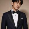Navy Roma Tailored Fit Two-Piece Tuxedo (5) Navy Roma Tailored Fit Two-Piece Tuxedo 海軍藍 Roma 修身剪裁兩件套禮服