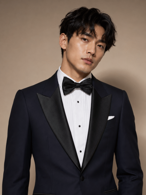Navy Roma Tailored Fit Two-Piece Tuxedo (5) Navy Roma Tailored Fit Two-Piece Tuxedo 海軍藍 Roma 修身剪裁兩件套禮服