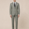 Sage Green Grey Plain Perennial Tailored Fit Milano 2 Piece Suit (1) Sage Green Grey Plain Perennial Tailored Fit Milano 2 Piece Suit 灰鼠尾草綠 Perennial Milano 修身剪裁兩件套西裝