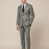Sage Green Grey Plain Perennial Tailored Fit Milano 2 Piece Suit (3) Sage Green Grey Plain Perennial Tailored Fit Milano 2 Piece Suit 灰鼠尾草綠 Perennial Milano 修身剪裁兩件套西裝