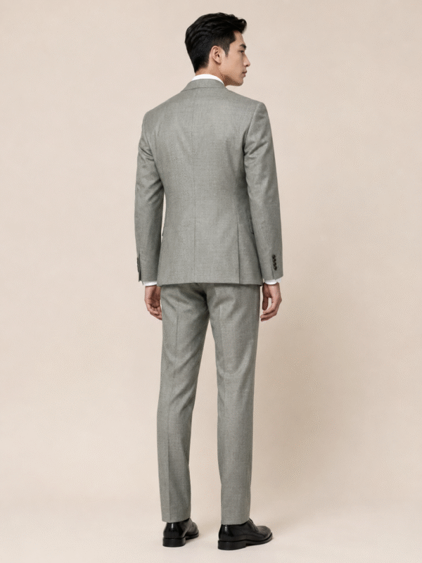 Sage Green Grey Plain Perennial Tailored Fit Milano 2 Piece Suit (5) Sage Green Grey Plain Perennial Tailored Fit Milano 2 Piece Suit 灰鼠尾草綠 Perennial Milano 修身剪裁兩件套西裝