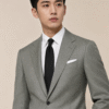 Sage Green Grey Plain Perennial Tailored Fit Milano 2 Piece Suit (6) Sage Green Grey Plain Perennial Tailored Fit Milano 2 Piece Suit 灰鼠尾草綠 Perennial Milano 修身剪裁兩件套西裝