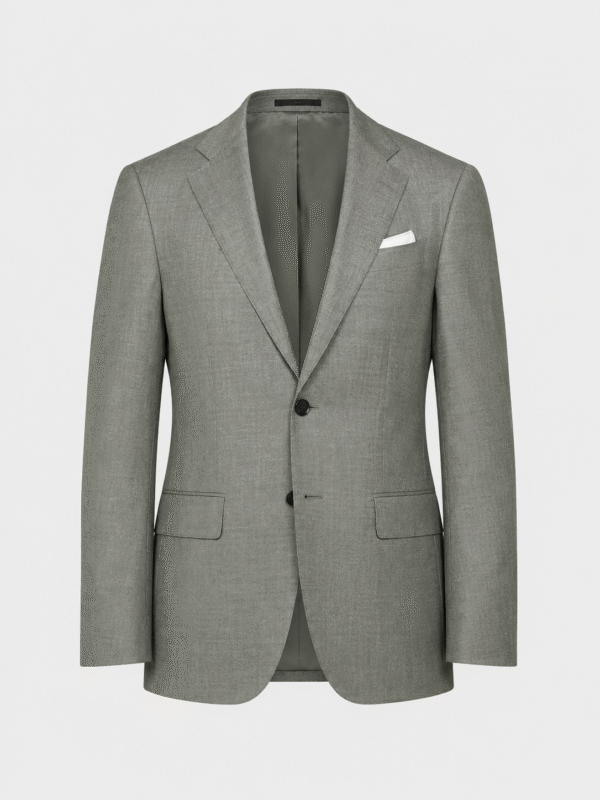 Sage Green Grey Plain Perennial Tailored Fit Milano 2 Piece Suit (7) Sage Green Grey Plain Perennial Tailored Fit Milano 2 Piece Suit 灰鼠尾草綠 Perennial Milano 修身剪裁兩件套西裝